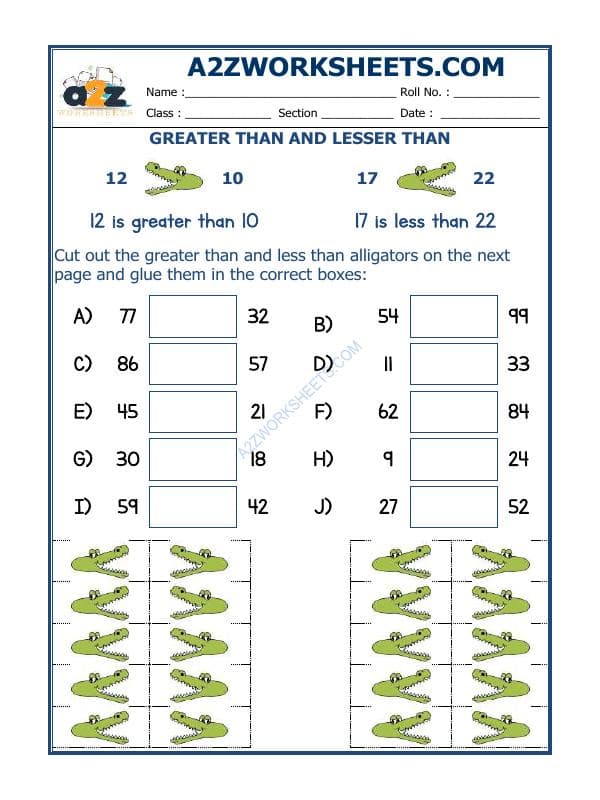 Put The Sign Greater, Lesser And Equal To - 04