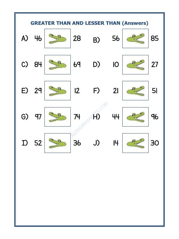 A2ZWorksheets:Maths-Numbers-Put The Sign Greater, Lesser And Equal To-10