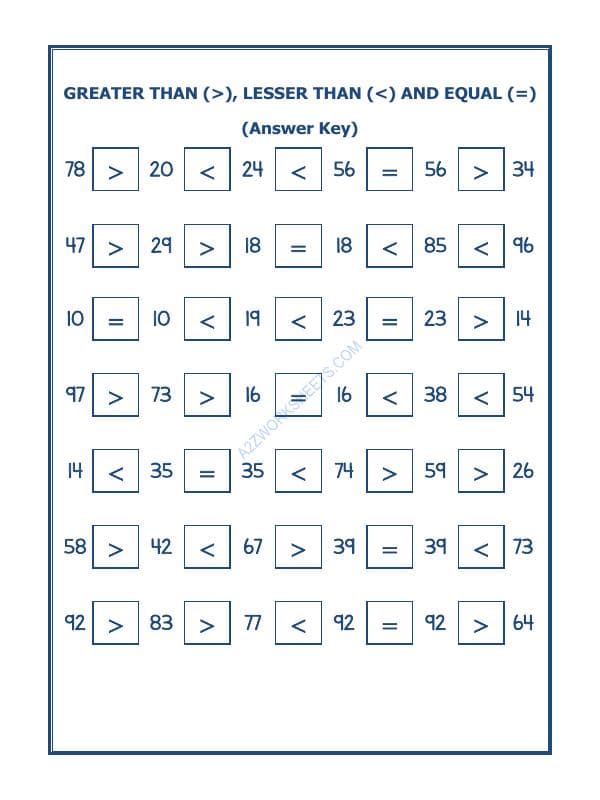 A2ZWorksheets:Maths-Numbers-Put The Sign Greater, Lesser And Equal To-15