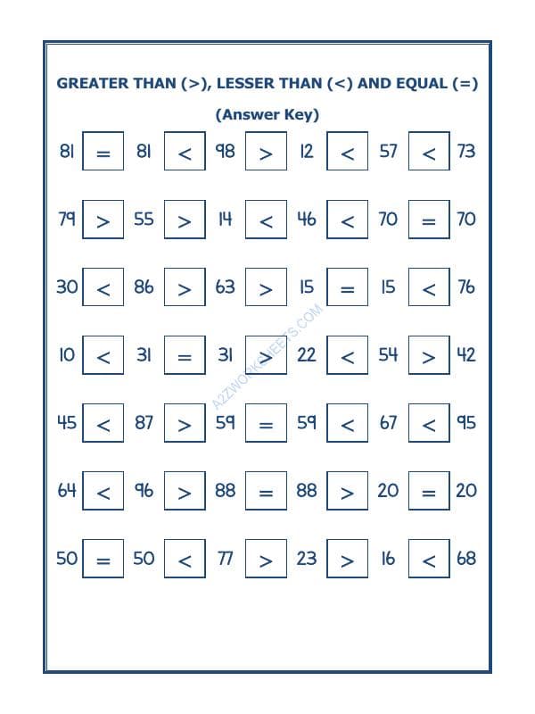 A2ZWorksheets:Maths-Numbers-Put The Sign Greater, Lesser And Equal To-21