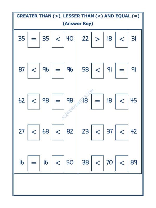 A2ZWorksheets:Maths-Numbers-Put The Sign Greater, Lesser And Equal To-26
