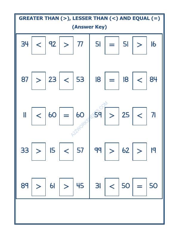 A2ZWorksheets:Maths-Numbers-Put The Sign Greater, Lesser And Equal To-28