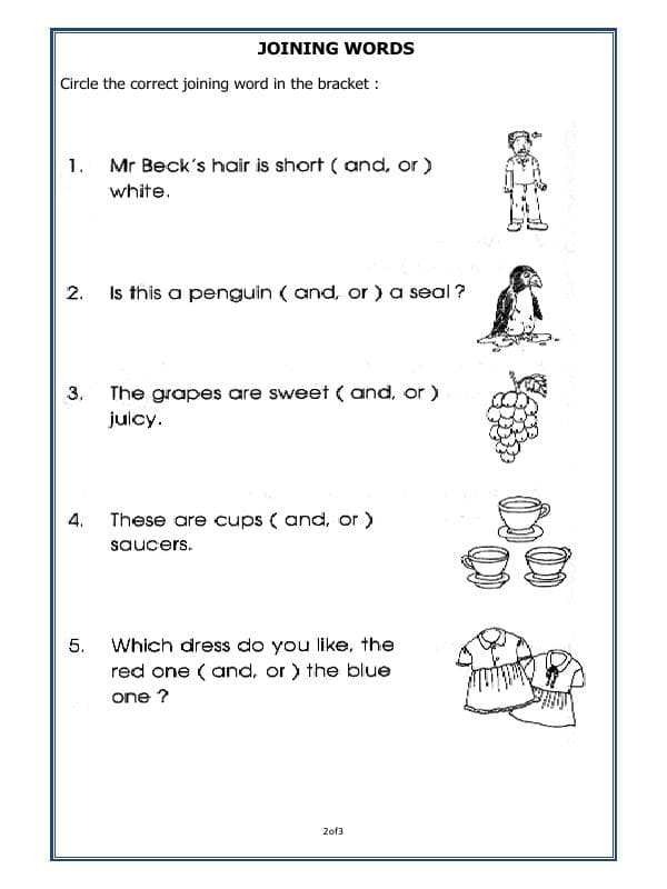 A2ZWorksheets:English-Grammar-Conjunctions