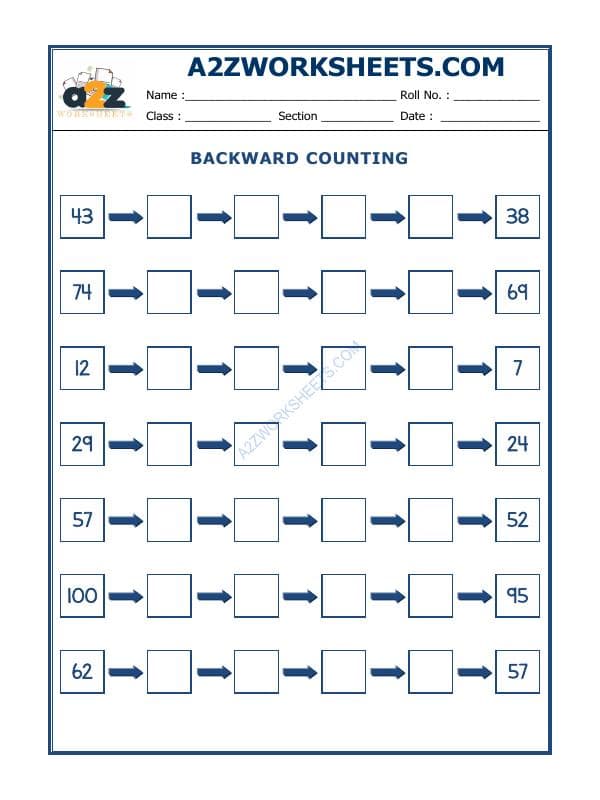 A2ZWorksheets:Maths-Numbers-Backward Counting - 05