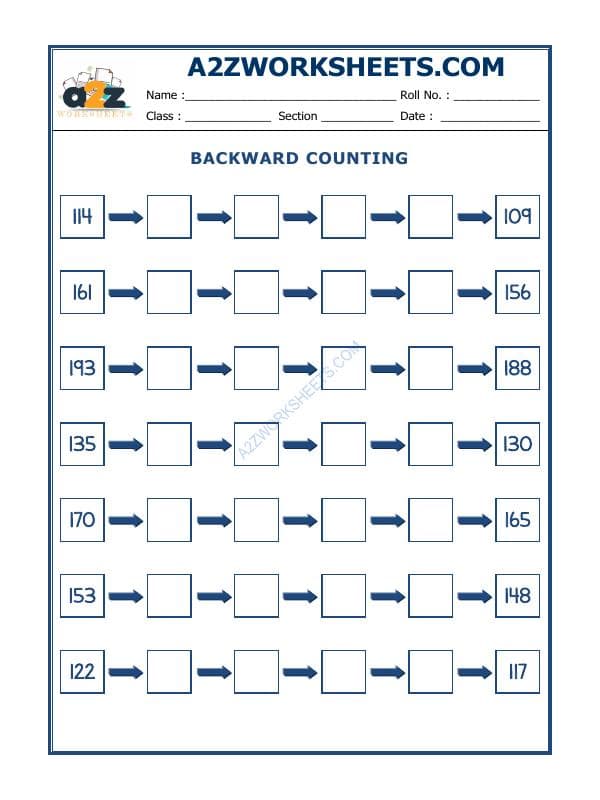 Backward Counting - 08