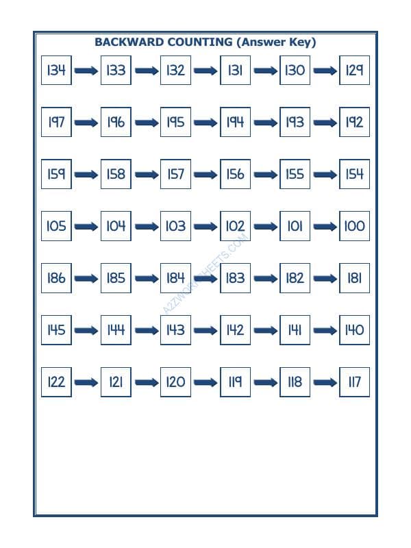 A2ZWorksheets:Maths-Numbers-Backward Counting - 10