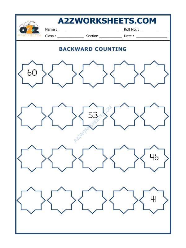 A2ZWorksheets:Maths-Numbers-Backward Counting - 23