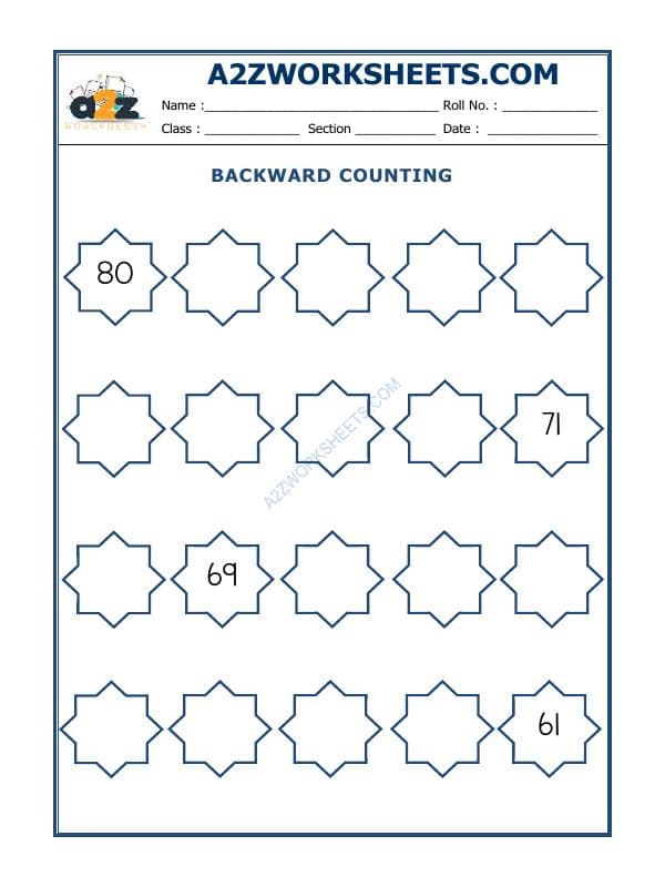 A2ZWorksheets:Maths-Numbers-Backward Counting - 24