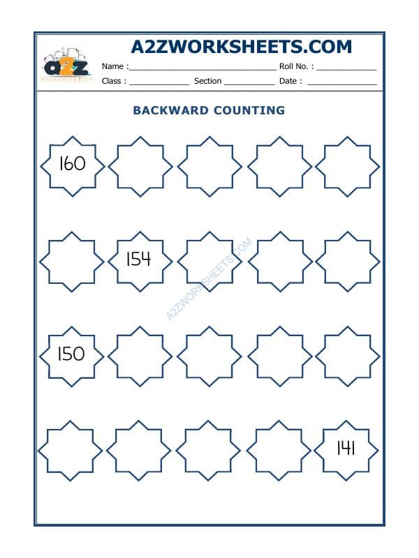 A2ZWorksheets:Maths-Numbers-Backward Counting - 28