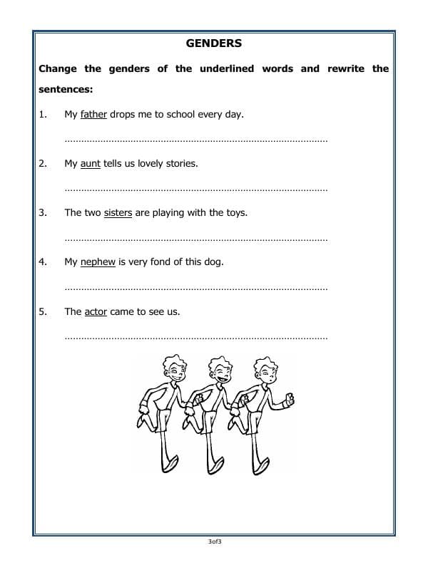 A2ZWorksheets:English-Grammar-Genders