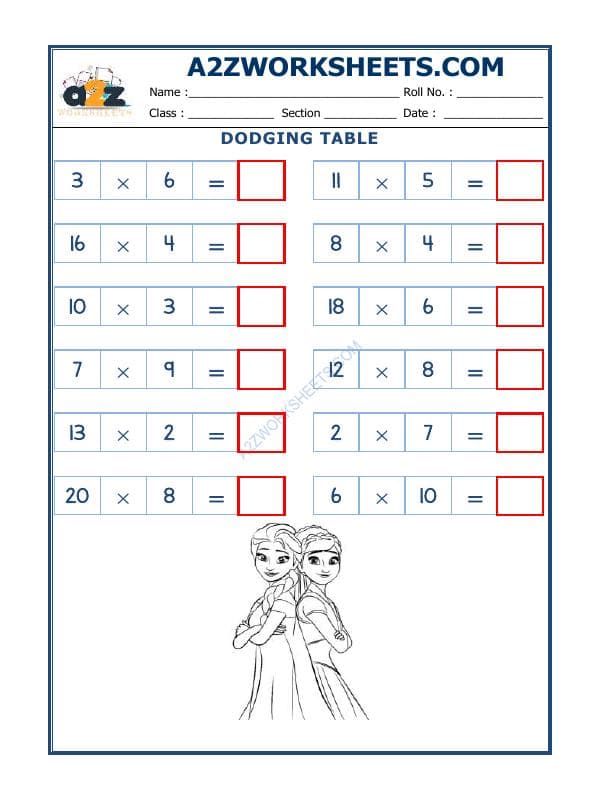 A2ZWorksheets:Maths-Multiplication-Dodging Table - 04