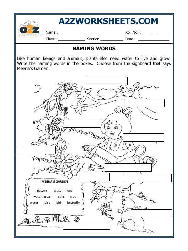 A2ZWorksheets:English-Grammar-Naming Words-03