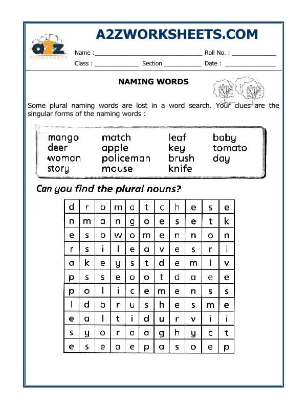 A2ZWorksheets:English-Grammar-Naming Words-04