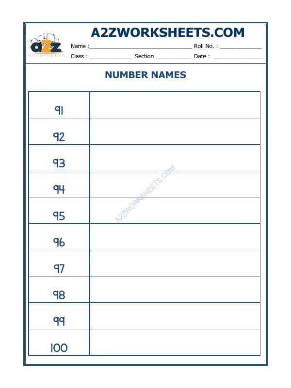 Number Names - 38