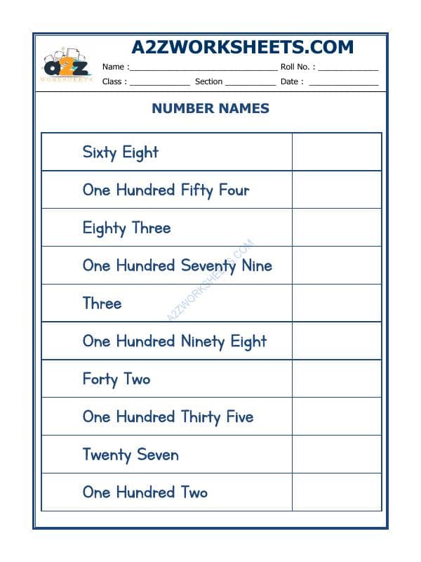 Number Names - 59