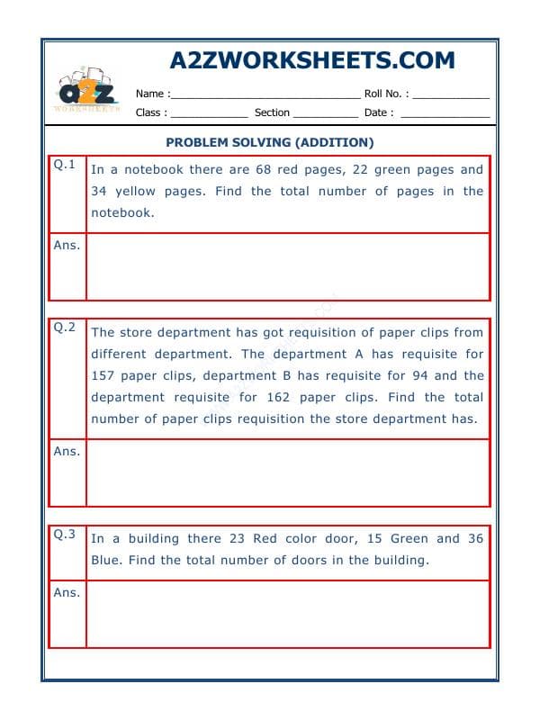 A2ZWorksheets:Maths-Addition-Addition Word Problems - 05