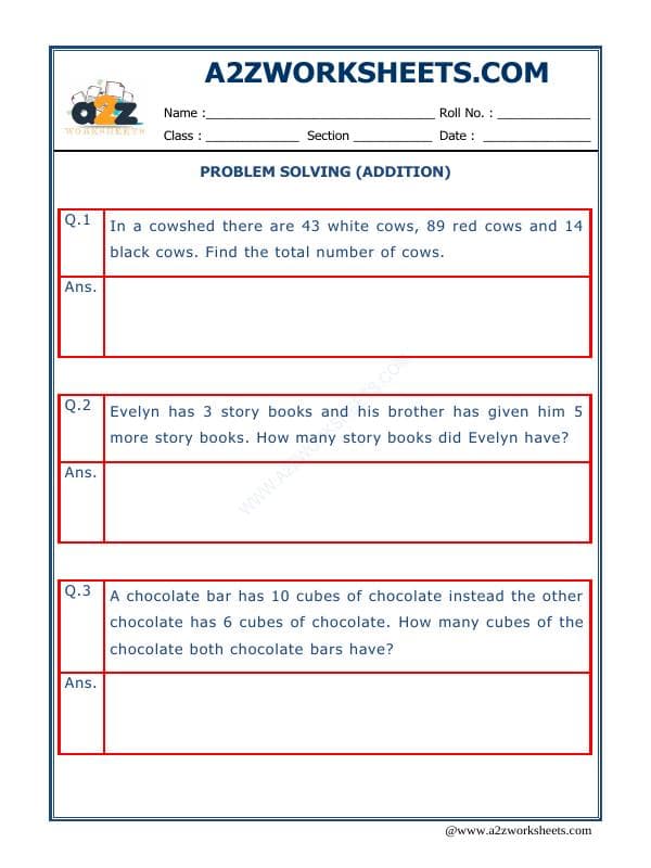 A2ZWorksheets:Maths-Addition-Addition Word Problems - 07