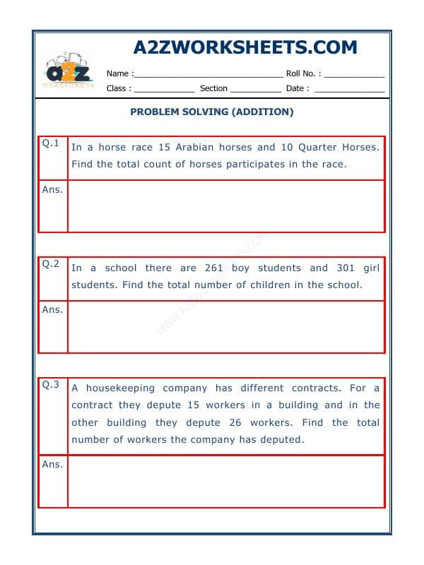Addition Word Problems - 10