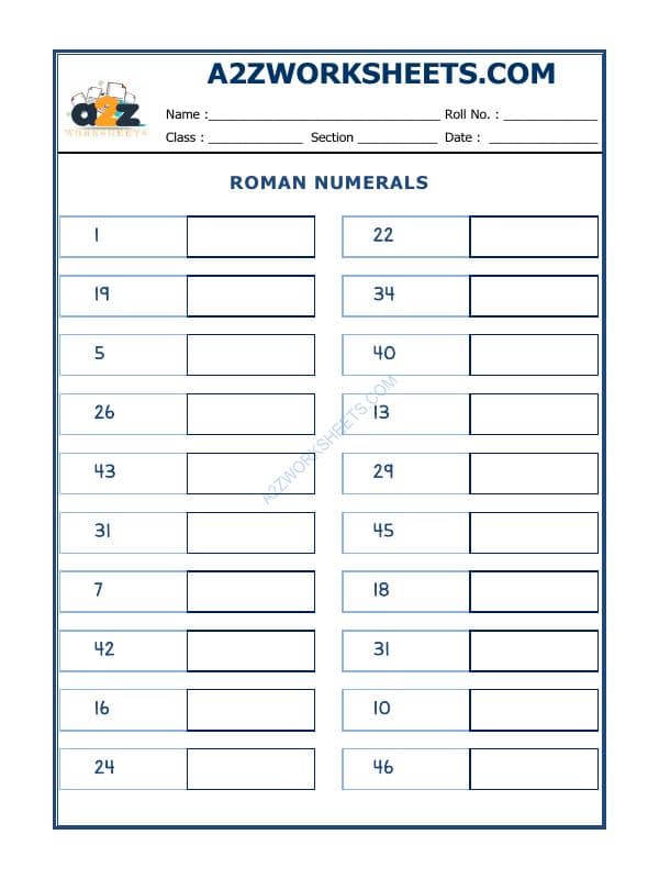 Roman Numerals - 09