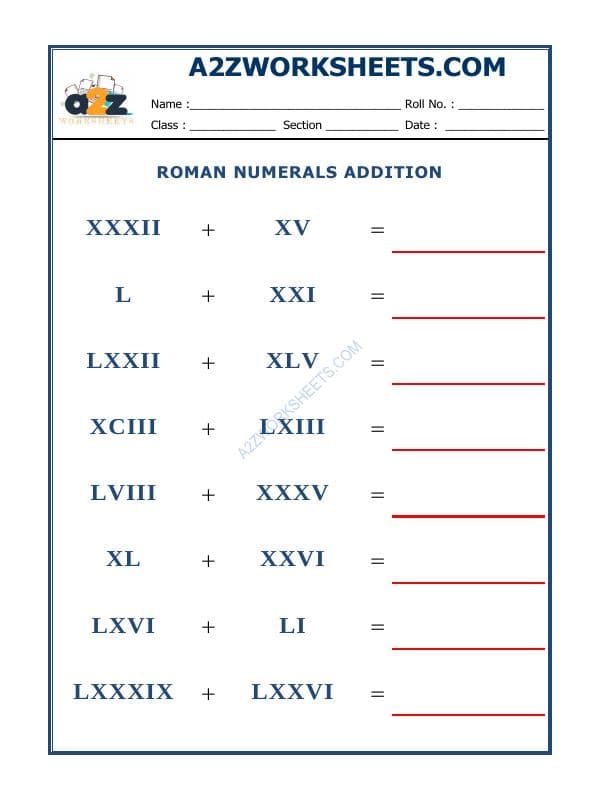 Roman Numerals - 13