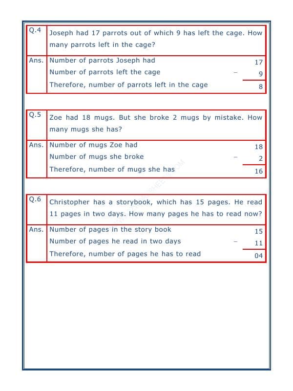 A2ZWorksheets:Maths-Subtraction-Subtraction Word Problems - 02