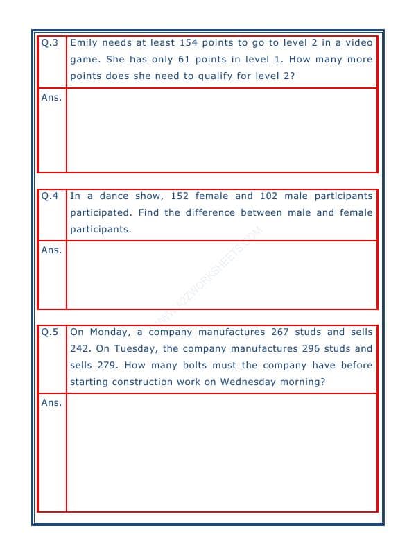 A2ZWorksheets:Maths-Subtraction-Subtraction Word Problems - 03