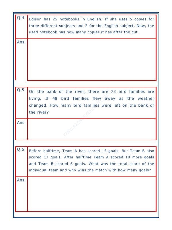 A2ZWorksheets:Maths-Subtraction-Subtraction Word Problems - 04