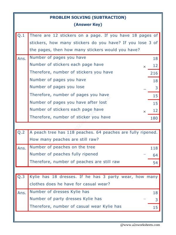 A2ZWorksheets:Maths-Subtraction-Subtraction Word Problems - 06