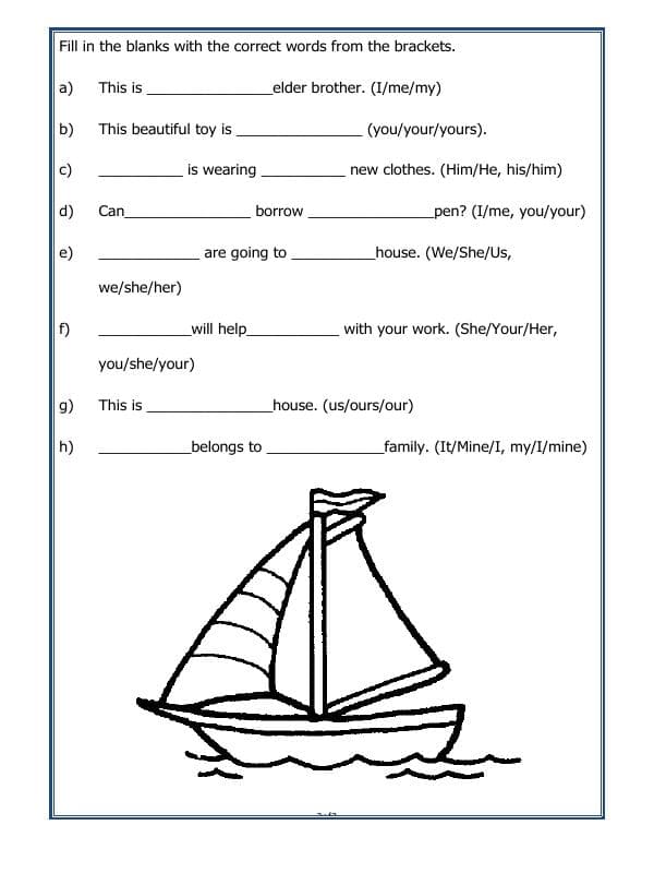 A2ZWorksheets:English-Grammar-Pronouns