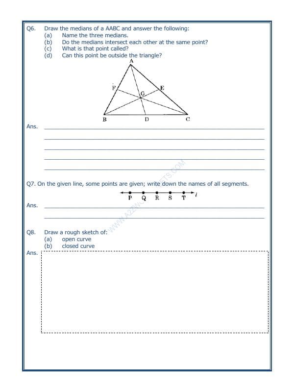 A2ZWorksheets:Maths-Geometry-Basic Geometrical Ideas-02