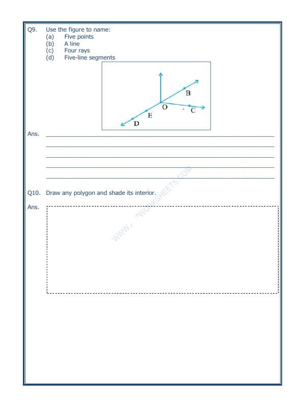 A2ZWorksheets:Maths-Geometry-Basic Geometrical Ideas-02