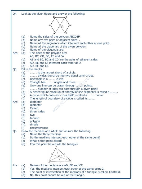 A2ZWorksheets:Maths-Geometry-Basic Geometrical Ideas-02