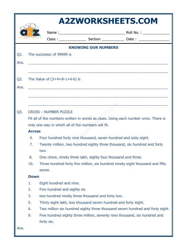 A2ZWorksheets:Maths-Numbers-Knowing Our Numbers-05