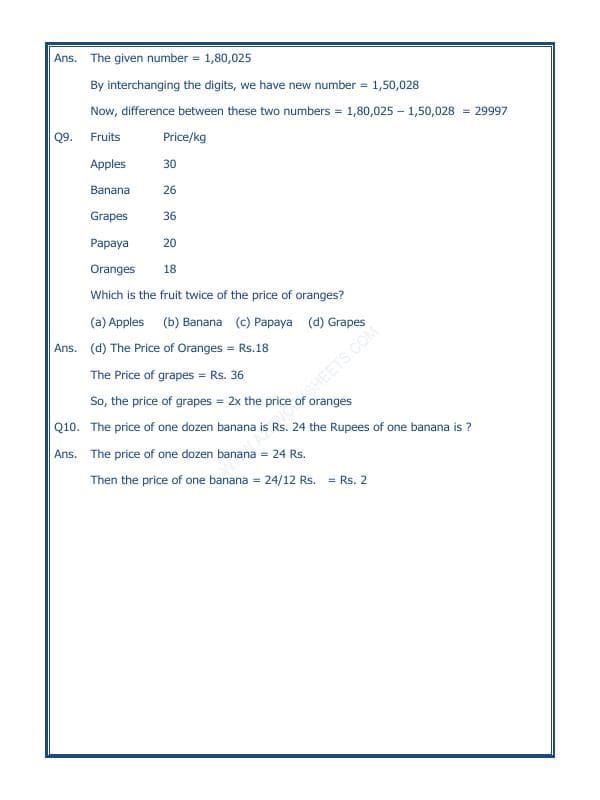 A2ZWorksheets:Maths-Numbers-Knowing Our Numbers-05
