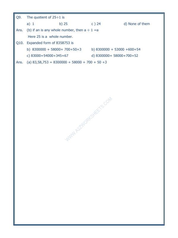 A2ZWorksheets:Maths-Numbers-Whole Numbers - 02