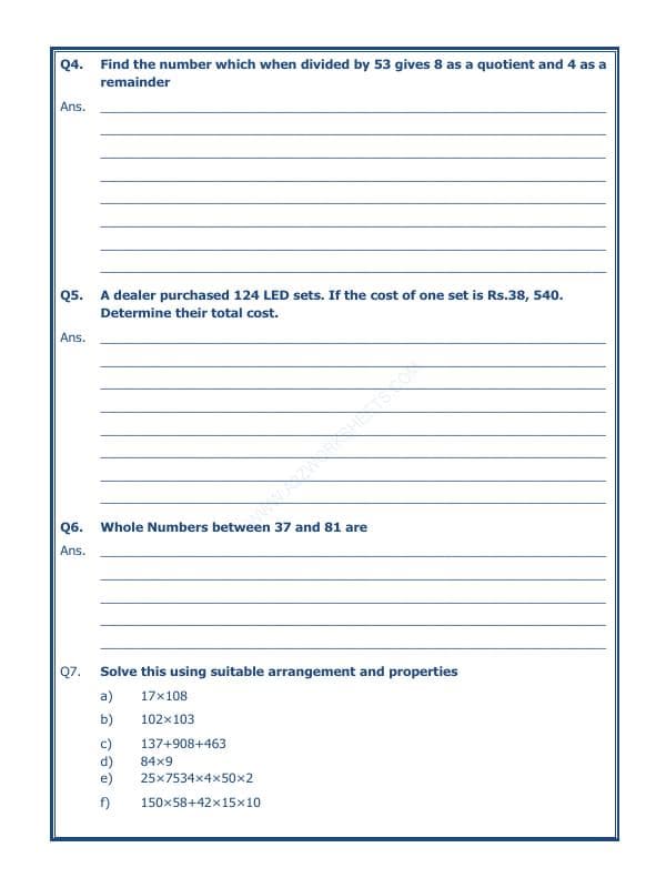A2ZWorksheets:Maths-Numbers-Whole Numbers - 07