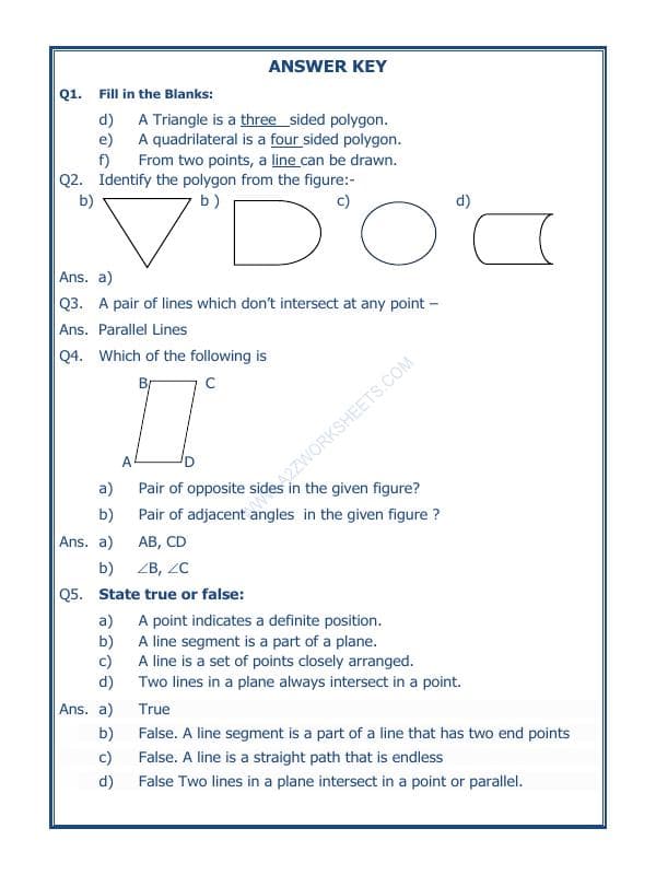A2ZWorksheets:Maths-Geometry-Basic Geometrical Ideas-03