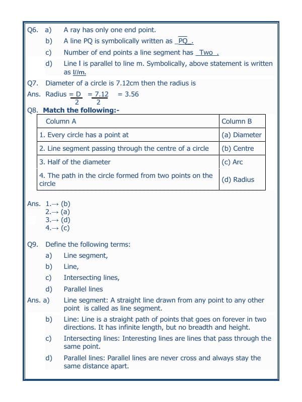 A2ZWorksheets:Maths-Geometry-Basic Geometrical Ideas-03