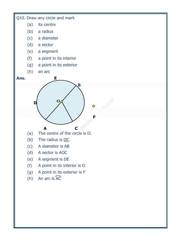 A2ZWorksheets:Maths-Geometry-Basic Geometrical Ideas-03