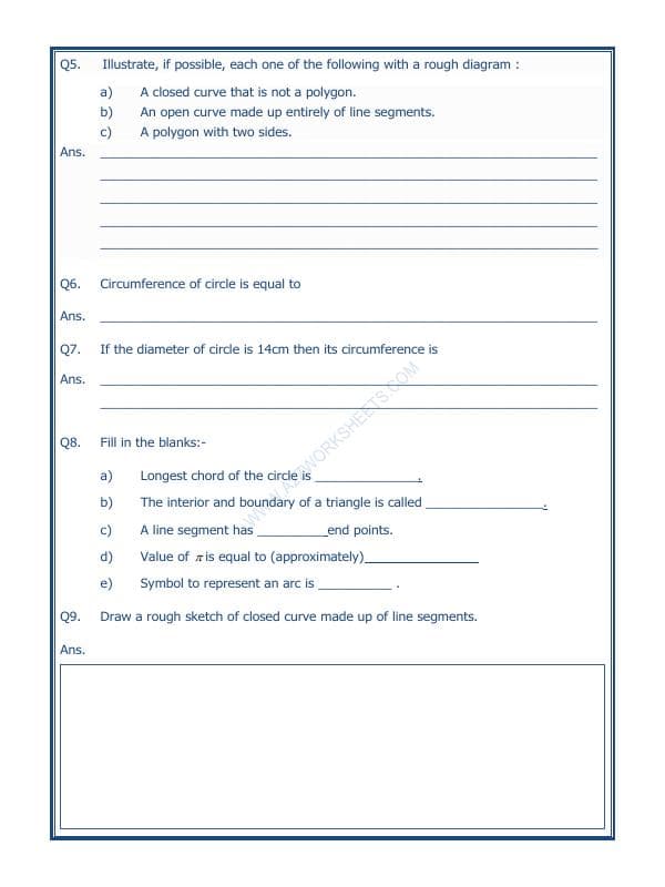 A2ZWorksheets:Maths-Geometry-Basic Geometrical Ideas-04