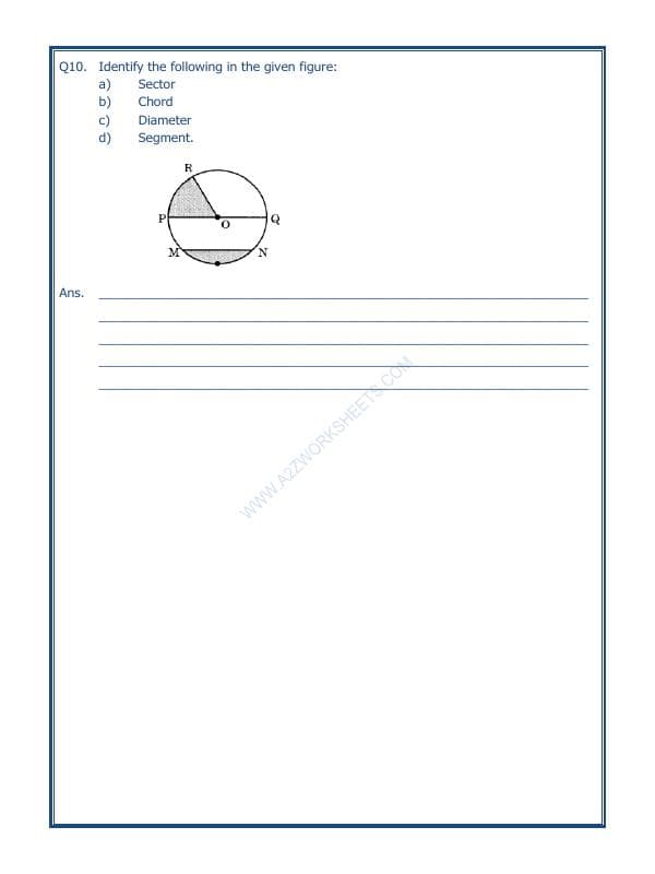 A2ZWorksheets:Maths-Geometry-Basic Geometrical Ideas-04