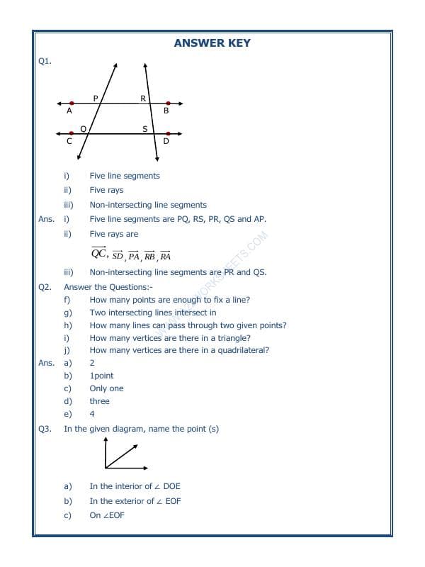 A2ZWorksheets:Maths-Geometry-Basic Geometrical Ideas-04