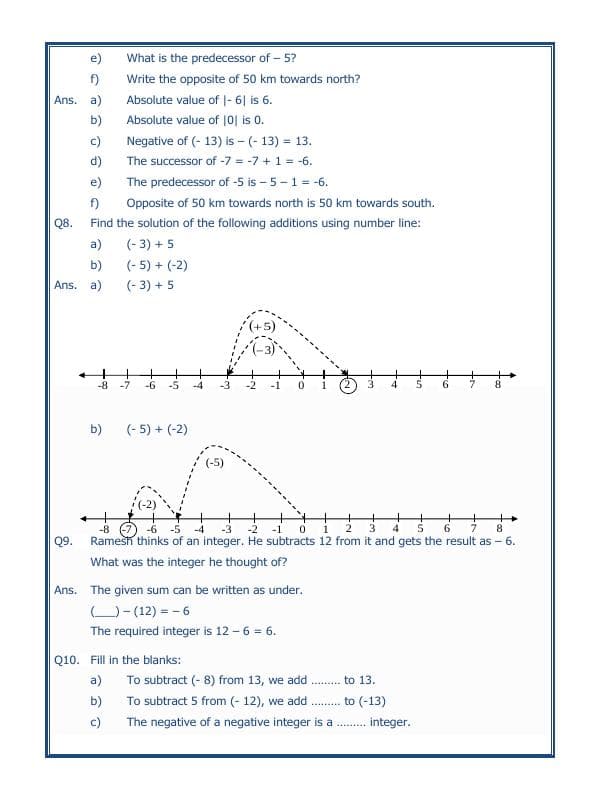 A2ZWorksheets:Maths-Integers-Integers - 02