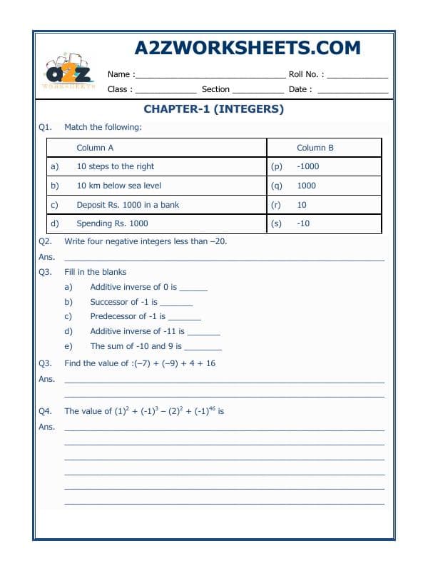 Integers - 04
