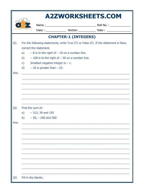 Integers - 05
