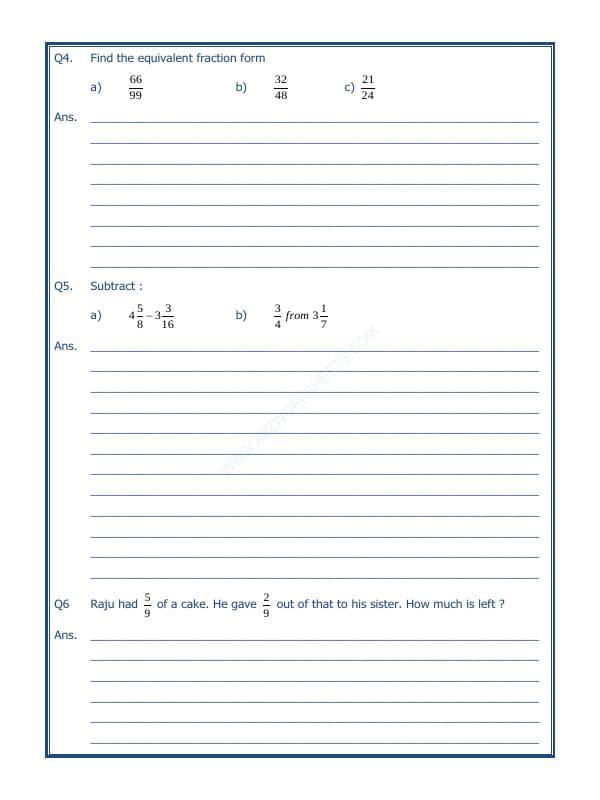 A2ZWorksheets:Maths-Fractions-Fractions - 02