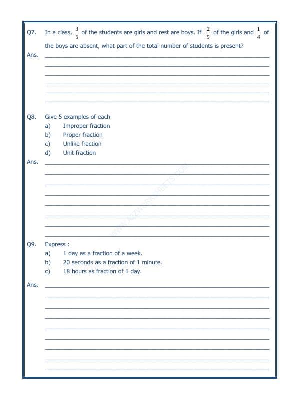 A2ZWorksheets:Maths-Fractions-Fractions - 02