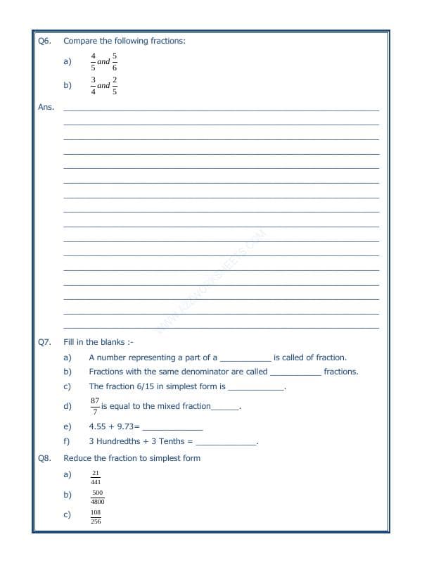 A2ZWorksheets:Maths-Fractions-Fractions - 03
