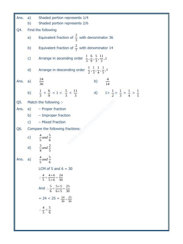 A2ZWorksheets:Maths-Fractions-Fractions - 03