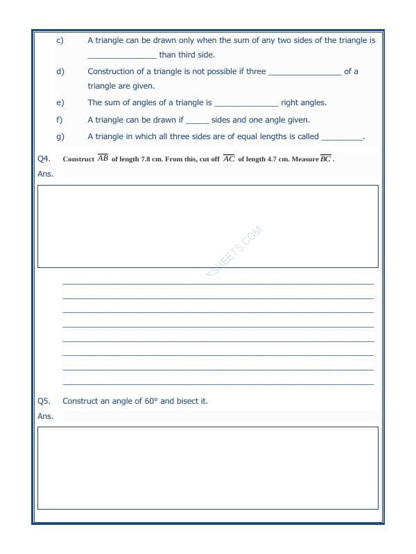A2ZWorksheets:Maths-Geometry-Practical Geometry-02
